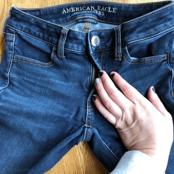 American Eagle Jegging Bundle Dark Wash Size 0 Short - Picture 4 of 16